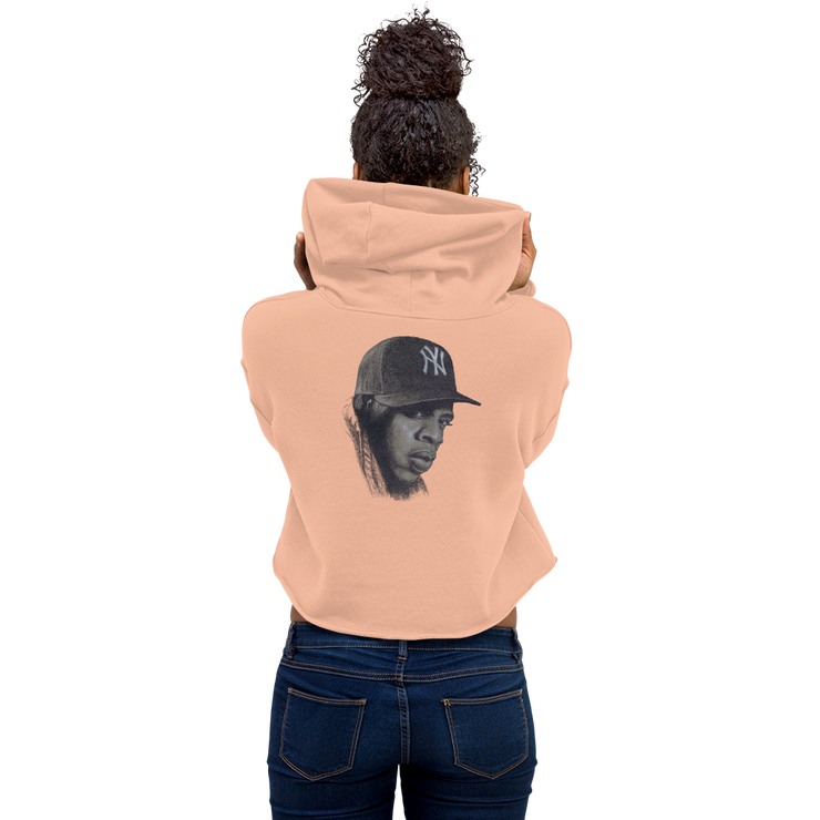 Hood Theory Hip Hop (JAY-Z) Women's Crop Hoodie