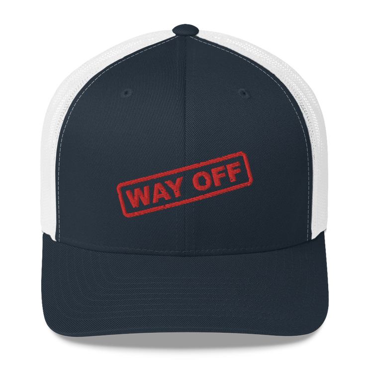 Hood Theory Memes (WAY OFF-Red) Unisex Retro Trucker Hat