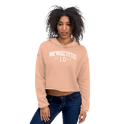 Hood Theory Memes (WAYWARD YUTES-WL) Women's Crop Hoodie