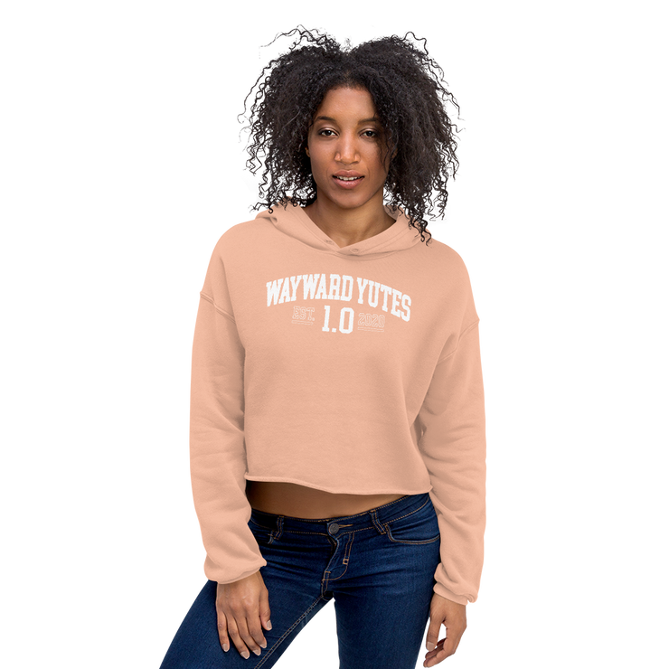 Hood Theory Memes (WAYWARD YUTES-WL) Women's Crop Hoodie