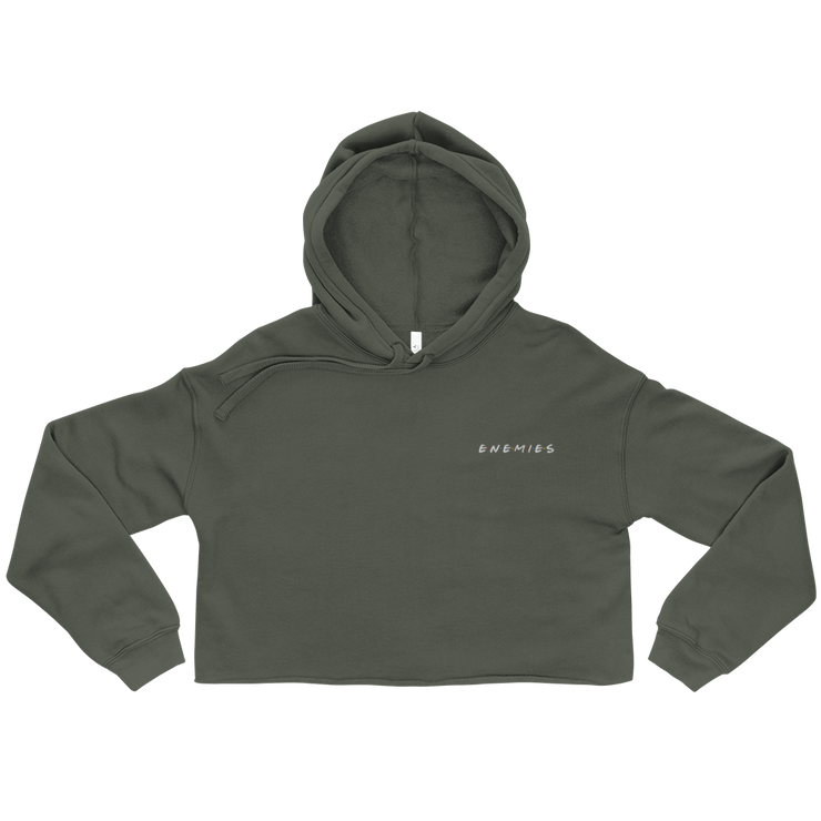 ENEMIES (WEL) Women's Crop Hoodie