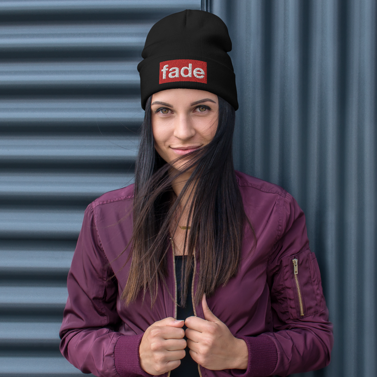 fade (RWBEL) Women's Embroidered Beanie