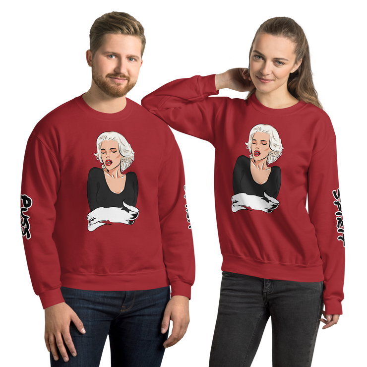 Hood Theory x James Caimen (Puss Spirit) Unisex Crew Neck Sweatshirt