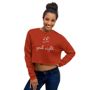 yeah aight (WNB) Women's Crop Sweatshirt