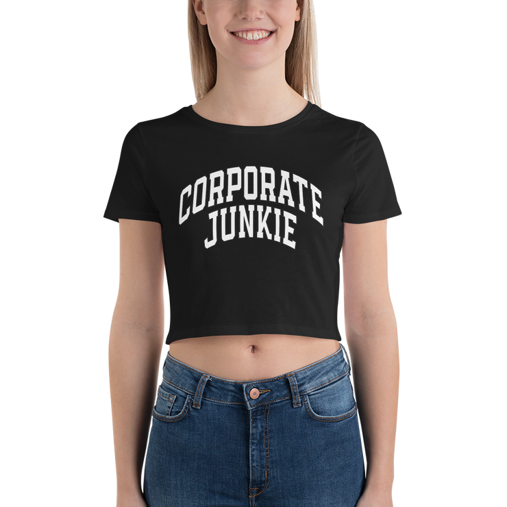 Hood Theory Memes (Corporate Junkie-Whi, Whi L) Women’s Crop Tee BC