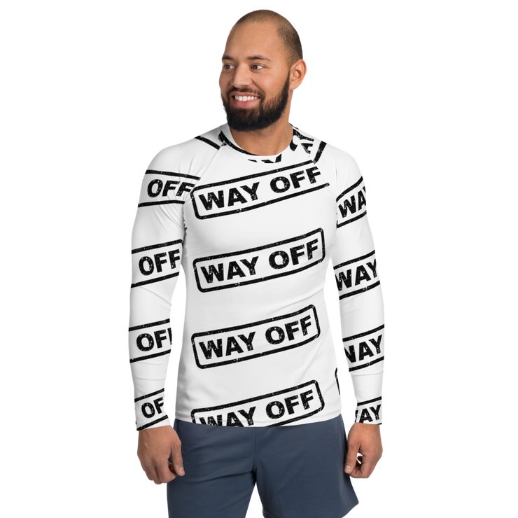 Hood Theory Memes (WAY OFF-Black) All-Over Print Men's Rash Guard