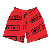 Hood Theory Memes (WAY OFF-Black) All-Over Print Men's Athletic Long Shorts