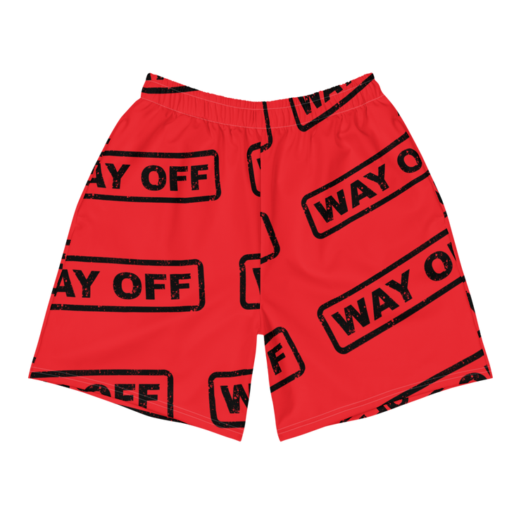 Hood Theory Memes (WAY OFF-Black) All-Over Print Men's Athletic Long Shorts