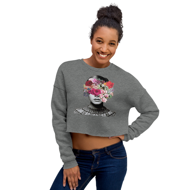 Hood Theory x James Caimen (RF) Women's Crop Sweatshirt