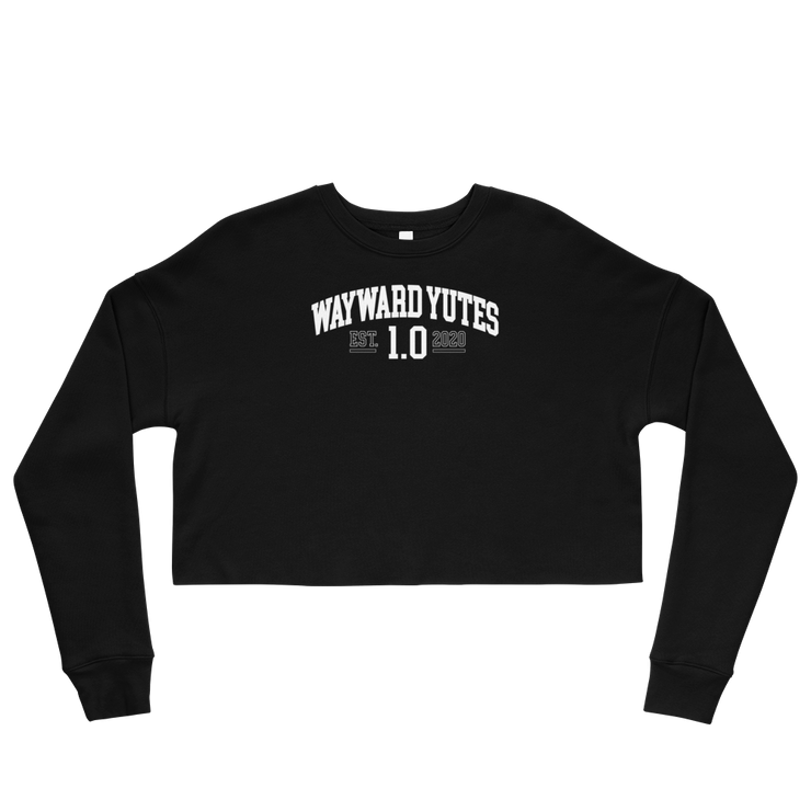 Hood Theory Memes (WAYWARD YUTES-WL) Women's Crop Sweatshirt