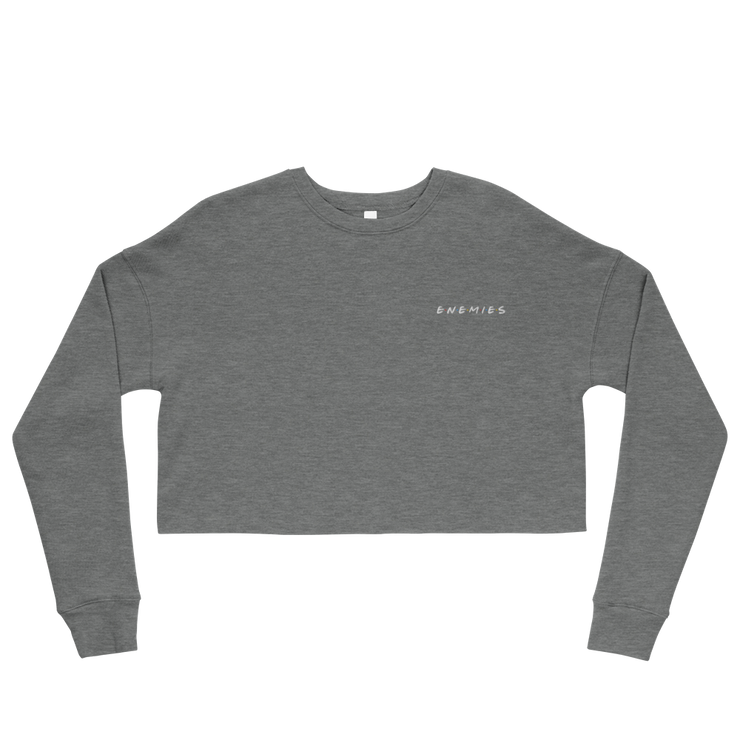 ENEMIES (WEL) Women's Crop Sweatshirt