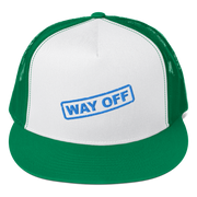 Hood Theory Memes (WAY OFF-Blue) Unisex 5 Panel Trucker Cap