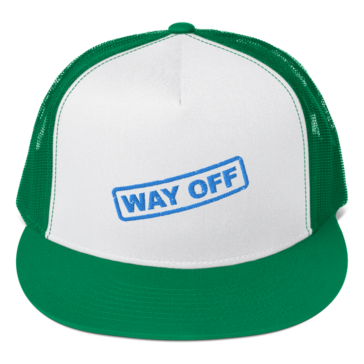 Hood Theory Memes (WAY OFF-Blue) Unisex 5 Panel Trucker Cap