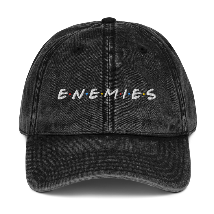 ENEMIES (WEL) Unisex Vintage Cotton Twill Cap