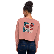 Hood Theory x James Caimen (it's a freeze!) Women's Crop Sweatshirt