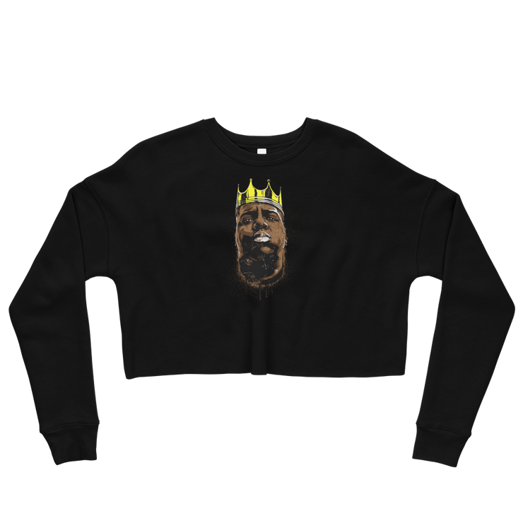 Hood Theory Hip Hop (B.I.G) Women's Crop Sweatshirt