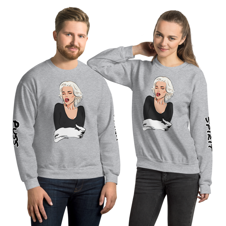 Hood Theory x James Caimen (Puss Spirit) Unisex Crew Neck Sweatshirt