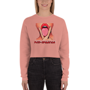 Hood Theory x James Caimen (PUSS-SPIRATION) Women's Crop Sweatshirt