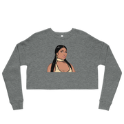 Hood Theory Hip Hop (NICKI) Women's Crop Sweatshirt