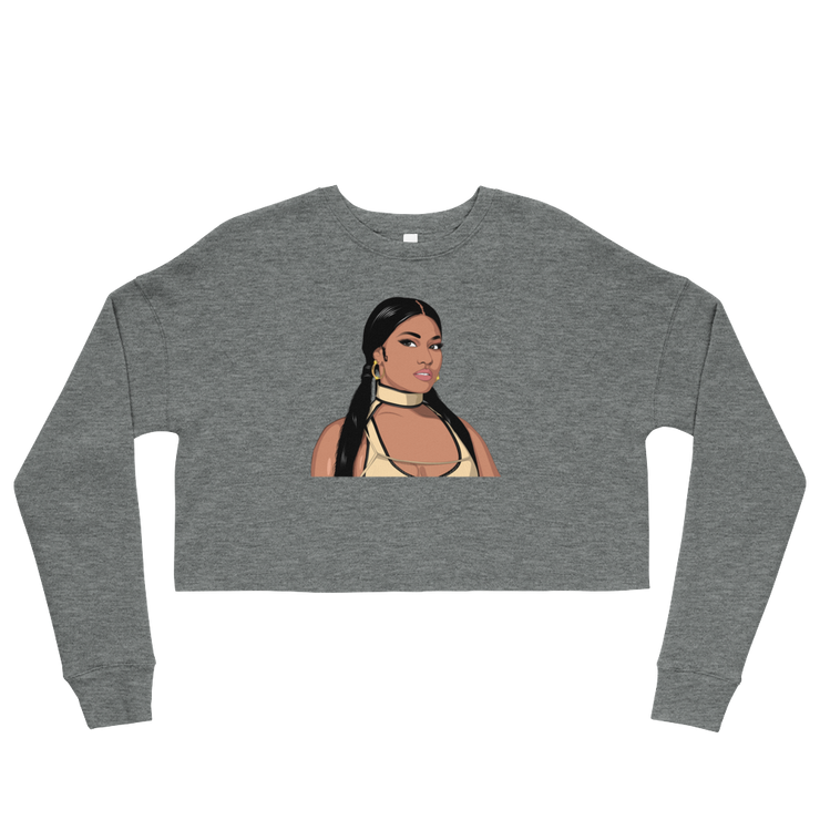 Hood Theory Hip Hop (NICKI) Women's Crop Sweatshirt