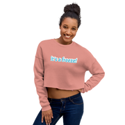 Hood Theory x James Caimen (it's a freeze!) Women's Crop Sweatshirt