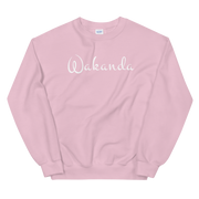 Hood Theory Memes (Wakanda-White-W) Unisex Crew Neck Sweatshirt