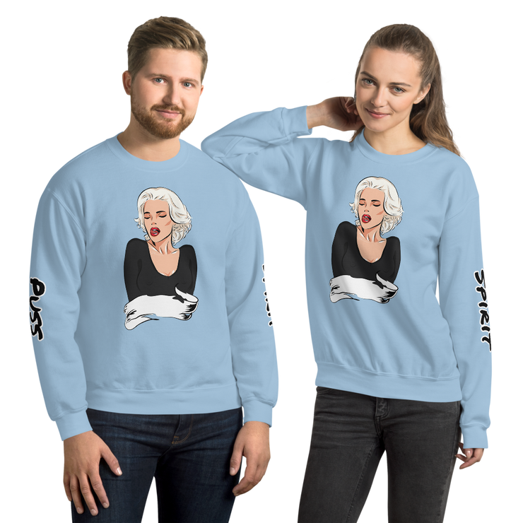 Hood Theory x James Caimen (Puss Spirit) Unisex Crew Neck Sweatshirt