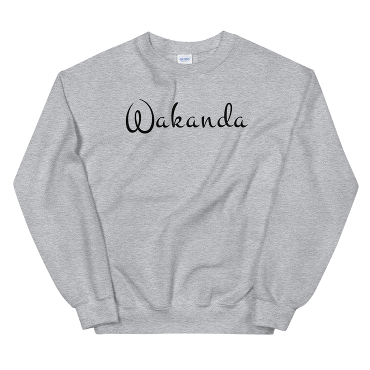 Hood Theory Memes (Wakanda-Black-B) Unisex Crew Neck Sweatshirt