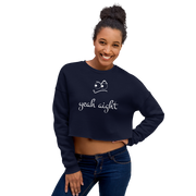 yeah aight (WNB) Women's Crop Sweatshirt